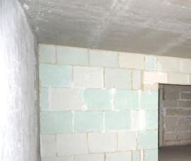 Монтаж пазогребневых плит - тип 1