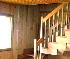 Монтаж перил из дерева - модель 2