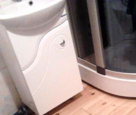 Монтаж подиума под душевую кабину - тип 4