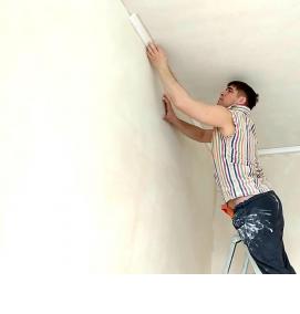 Монтаж потолочного молдинга - вариант 3