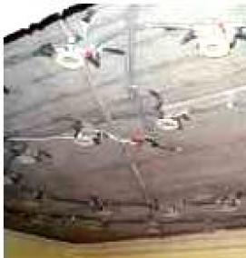 Монтаж потолочных светильников - вариант 1