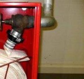 Монтаж пожарного шкафа - модель 2