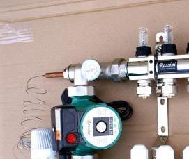 Монтаж распределительного коллектора - тип 1