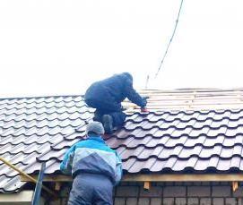 Монтаж шиферной кровли - модель 4