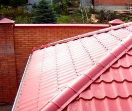 Монтаж шиферной кровли - модель 2