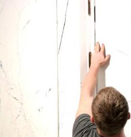 Монтаж широкоформатного керамогранита - тип 3