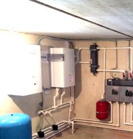 Монтаж системы отопления дома - вариант 2