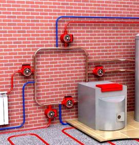 Монтаж системы отопления сшитым полиэтиленом - вариант 1