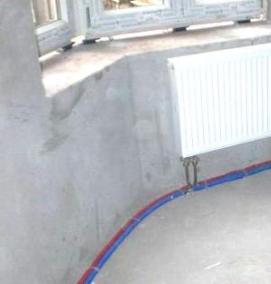 Монтаж системы отопления сшитым полиэтиленом - вариант 2