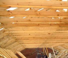 Монтаж скатной кровли - вариант 1