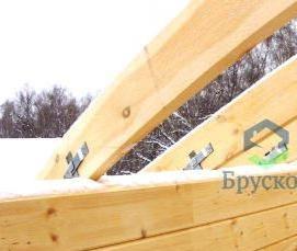 Монтаж скользящих стропил - модель 1