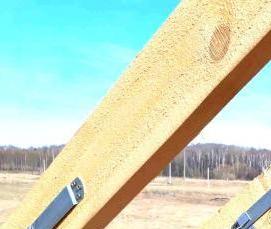 Монтаж скользящих стропил - модель 4