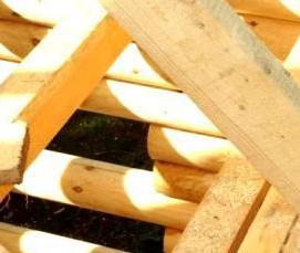 Монтаж скользящих стропил - модель 3