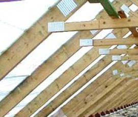 Монтаж скользящих стропил - модель 2