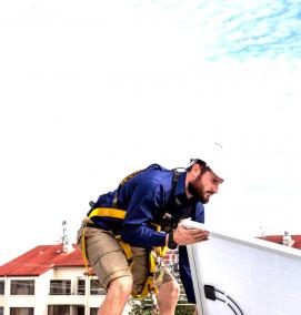 Монтаж солнечных панелей - вариант 4