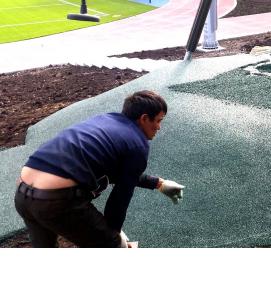 Монтаж спортивных покрытий - вариант 3