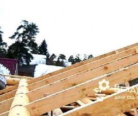 Монтаж стропил ломаной крыши - тип 1