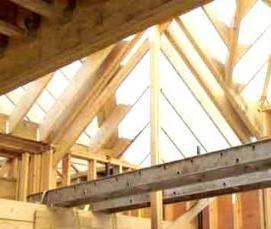 Монтаж стропил вальмовой крыши - модель 1