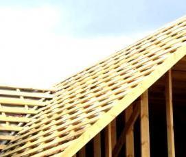 Монтаж стропил вальмовой крыши - модель 2