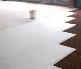 Монтаж сухой стяжки - вариант 4