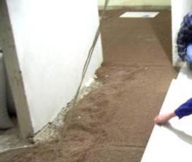 Монтаж сухой стяжки - вариант 3