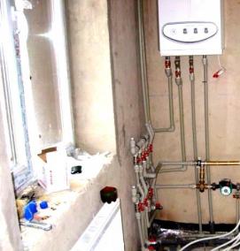 Монтаж теплого пола в ванной - модель 3