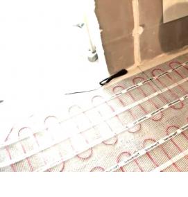 Монтаж теплого пола в ванной - модель 2