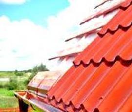 Монтаж теплой кровли из металлочерепицы - вариант 2