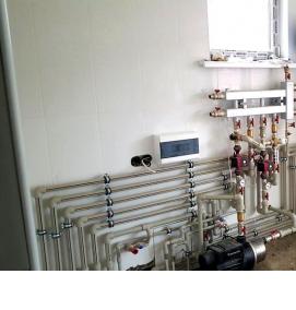 Монтаж внутренней системы отопления - модель 2