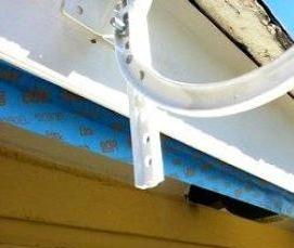 Монтаж водосточной системы на готовую крышу - тип 3