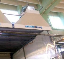 Монтаж воздушно тепловой завесы - тип 3