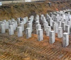 Монтаж забивных свай - вариант 3