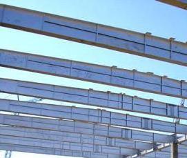 Монтаж железобетонных ригелей - модель 2