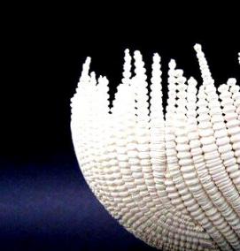 Мозаика белая керамика - модель 4