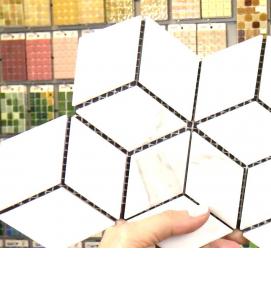 Мозаика белая керамика - модель 3