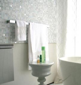 Мозаика белая керамика - модель 2