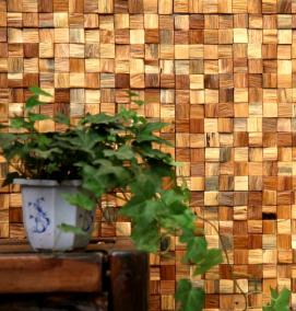 Мозаика из дерева на стену - вариант 4