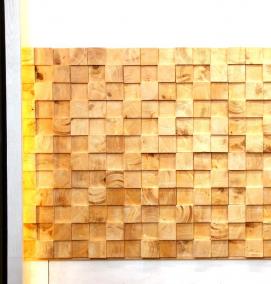 Мозаика из дерева на стену - вариант 2