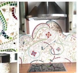 Мозаика стеклянная зеленая - тип 1