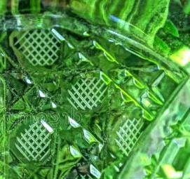 Мозаика стеклянная зеленая - тип 3