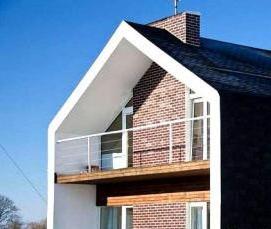 Мягкая кровля для стен дома - модель 1