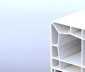 Н образный соединительный профиль пвх - тип 4