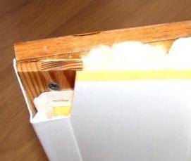 Накладные подоконники пластиковые - тип 1