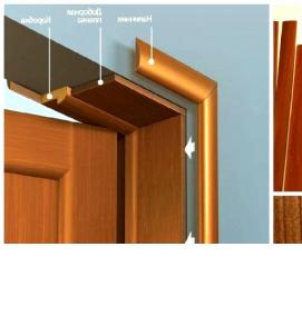 Наличник для входной металлической двери - вариант 4