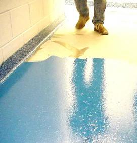 Наливной пол из смолы - тип 3