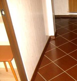 Наливной пол на керамическую плитку - модель 1