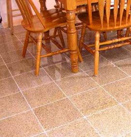 Наливной пол на керамическую плитку - модель 4