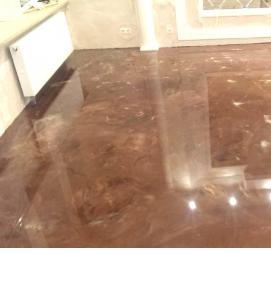 Наливной пол на керамическую плитку - модель 3