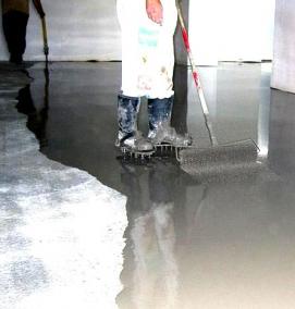 Наливной пол на перекрытие - тип 2