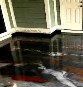 Наливной пол под мрамор - модель 3